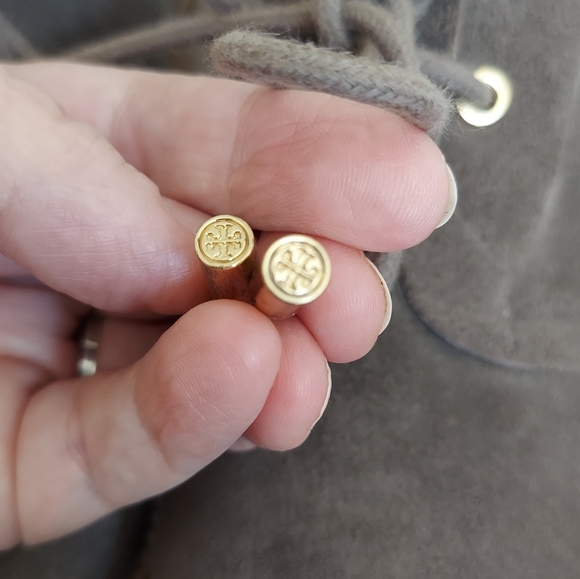 Tory Burch Brown Suede Vicki Wedge Booties Size 9 - Picture 10 of 12